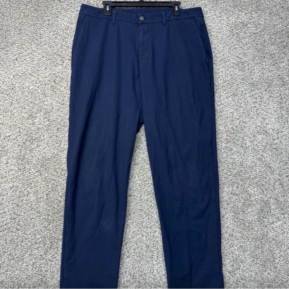 Lululemon ABC Classic Fit Pants Mens 36x32 Blue Stretch Golf